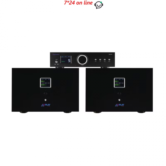 1 Set 2/3 PCS Hybrid Amplifier Combination Tube Preamplifier+AVplay A-75 Class A 80W-500W Stereo or Mono Power Amp Amplifier