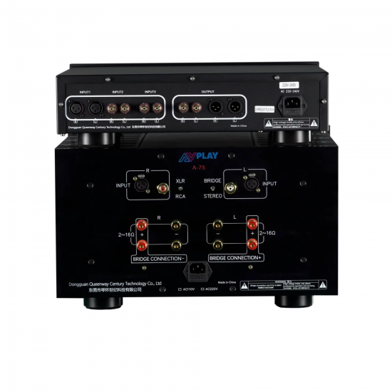 1 Set 2/3 PCS Hybrid Amplifier Combination Tube Preamplifier+AVplay A-75 Class A 80W-500W Stereo or Mono Power Amp Amplifier