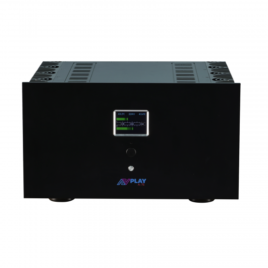 AVplay A-75 HIFI Class A 80~300W*2(At 8 4 2 ohm) Power Amp Aamplifier Temperature Control Digital LCD Display Bridge 800W*1 A+B