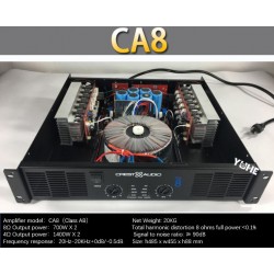 CA8 Professional Power Amplifier Pure Power Amplifier 2 channels 2U KTV/Stage/Home Entertainment KTV 8ohm 350W*2/4ohm 700*2