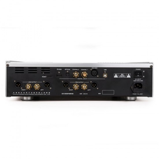 Cayin DAC19 6922EH*4 CD Player ES9038Pro*2 I2S Coaxial USB Input DSD512 PCM 32bit/768khz DAC Transistor/Tube cable Preamp Output 