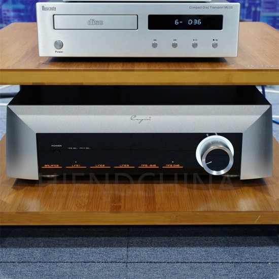 Cayin M-11LS Vacuum Tube Preamp Preamplifier Pre AMP XLR Input Output Full Music 6SN7x4 Sovtek 5AR4 Gain 14dB SNR 96dB