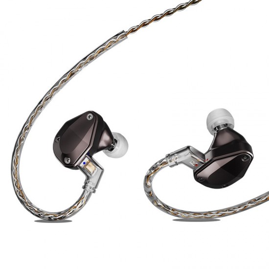 Cayin YB04 HIFI Stereo Earphone Quad Balanced Armature In-ear Monitor with 2-pin Detachable Cable