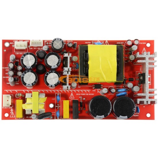 G-037  DC25V/4A*2+DC15V/50mA*2 200W Digital Amplifier Switching Power Supply Board 3 Pin Plug AC220V input