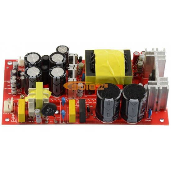 G-037  DC25V/4A*2+DC15V/50mA*2 200W Digital Amplifier Switching Power Supply Board 3 Pin Plug AC220V input