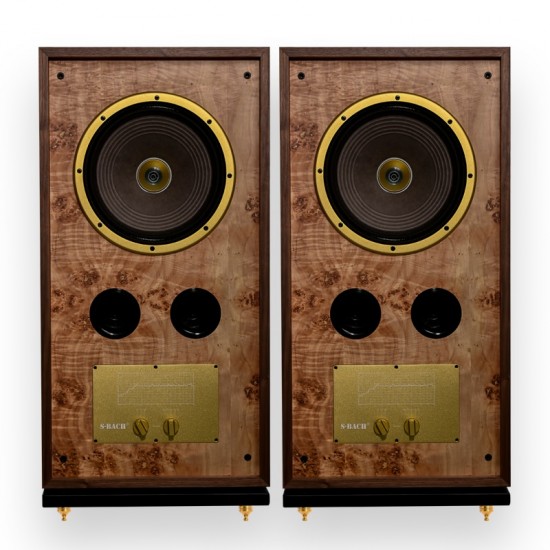 H-122 S-BACH 12-inch/15-inch coaxial speaker 2 way 2-unit HiFi monitor floor-standing speaker with 8Ω/400W