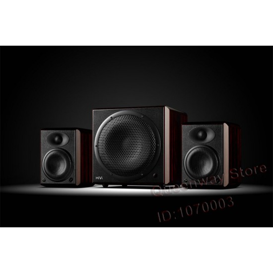 H5 2.0 Multimedia bookshelf computer satellite speaker 2 way 4th vented 5.25Bass-midrange drive 28mm dome tweeter