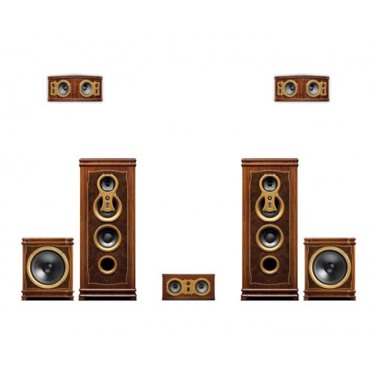HIVI Swans F8 Home Theater Antique HiFi Home Theater System Front F8 Center F10C Rear F10R Side F10R Sub15F F10M Passive Speaker