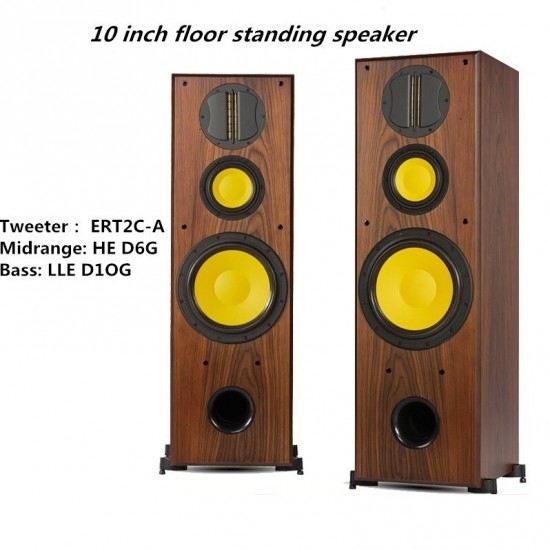 Hivi M-077 HiFi hi-end speaker 10-inch floor-to-ceiling audio bass D10G midrange D6G tweeter RT2C speaker power 300W