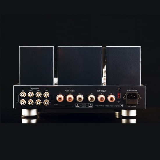J-009 MUZISHARE X5 Integrated Vacuum Tube Amplifier EL34*4 Push-pull Amplifier 15~35W TR~UL switch 110V/220V