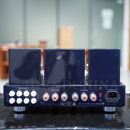 J-009 MUZISHARE X5 Integrated Vacuum Tube Amplifier EL34*4 Push-pull Amplifier 15~35W TR~UL switch 110V/220V