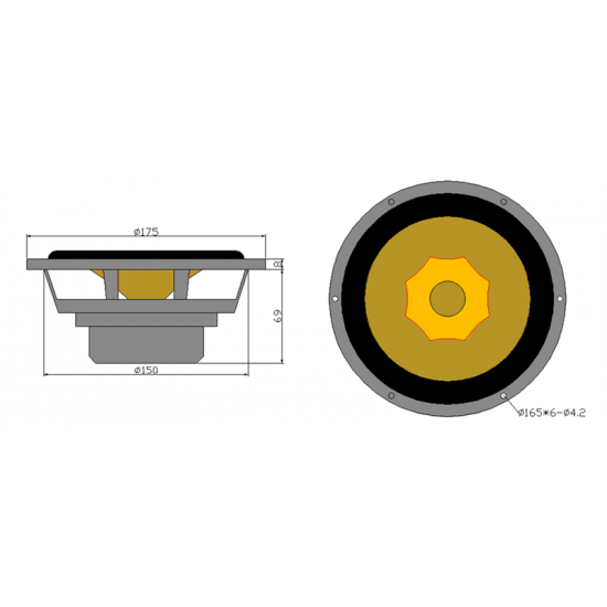 LS-22 Lii Song 6.5-inch Phantom Complete Speakers Full-range HiFi Loudspeakers （1 pair）