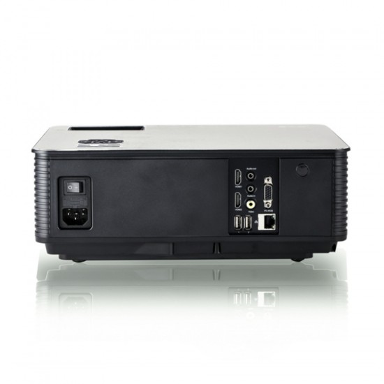 M5 Basic Version HD Projector 4000 Lumens Android 6.0 WiFi Bluetooth LED Projector TD86 Support 1080P TV  VGA 3D