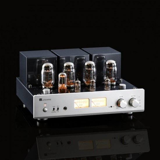 Q-019 MUZISHARE X7 Integrated Vacuum Tube Amplifier KT88x4 AB1 Push-pull Amplifier 25~45W TR~UL Switch 110V/220V MM phono