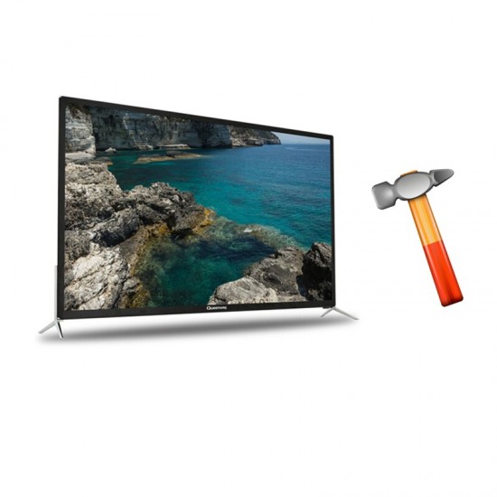 Queeenway Explosion-proof Glass Android Smart 55 inch 4K TV 16:9 Safe TV 3840*2160 A+ Quality Screen WiFi 110V~240V