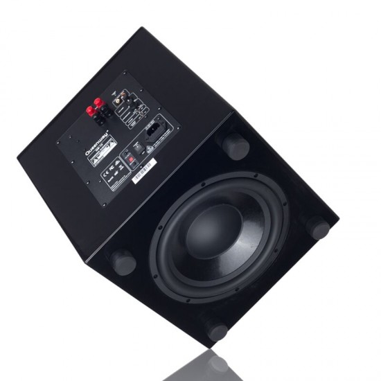 Queenway QS-10 10" Inch Powered  Active Subwoofer Sub Piano Lacquer Paint Active+passive Speaker Driver AC100-240V 300W