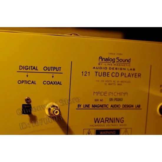 R-010 Line Magnetic Tube Amplifier  Analog Sound AS-121 Tube Vacuum Tube Amplifier Output CD Player Phillips 1202 Chip