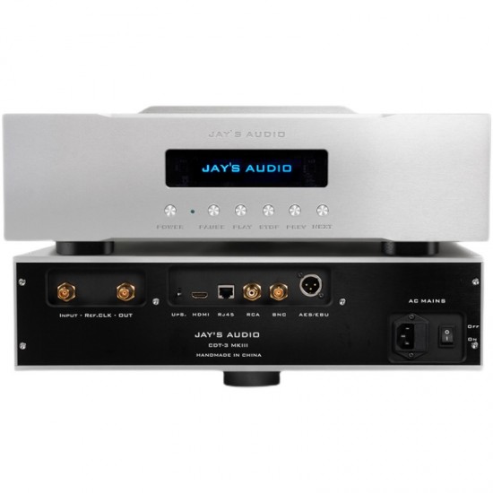 R-074  Jay's Audio CDT3-MK3 CDpro2 movement OCXO clock CD pure turntable AES/EBU, RCA, BNC, HDMI-I2S output 230V/115V CD player