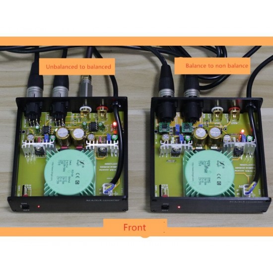RCA to XLR/XLR to RCA audio signal converter, dedicated IC conversion
