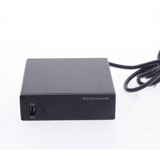RCA to XLR/XLR to RCA audio signal converter, dedicated IC conversion