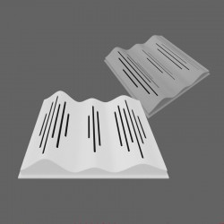 SH-002 wave type full frequency MLS three-dimensional diffuser acoustic body  HIFI room starry sky roof sound absorption layered