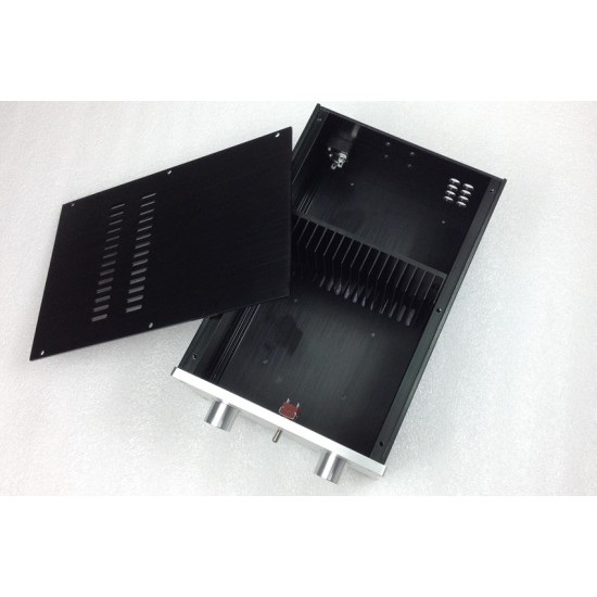 STK-4234 Full aluminum Audio box desktop power amplifier case Internal 288x198x120mm