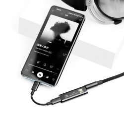 Shanling UA2 Portable USB DAC Cable Headphone Amplifier ES9038Q2M PCM768kHz DSD512 Type C to 2.5/3.5mm Compatible iOS Android