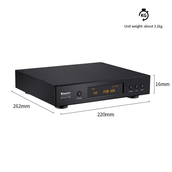 Singxer SDA-6 DAC DSD512 AK4499 XMOS XU208 I2S USB NOS PLL Native Direct Solution Digital Analog Interface Decoder