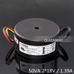 T-016 2*18V 1.39A 50W NEW NORATEL Sealing Toroidal Transformer 50VA Primary Rated Voltage  0-230V   50/60Hz