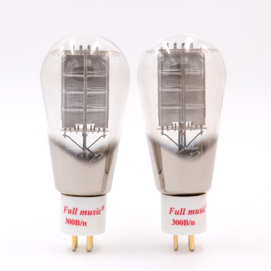 T-048 Fullmusic 300B/N 300BN Vacuum Tube Mesh Plate Replace EH JJ 300B Tubes Dome Globe Type Vintage HIFI AMP DIY Audio