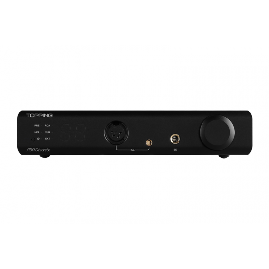 TOPPING A90 Discrete Fully Dirscrete Balanced Headphone Amplifier NFCA 4Pin XLR /4.4 Balanced/6.35mm SE Output Pre-amplifier