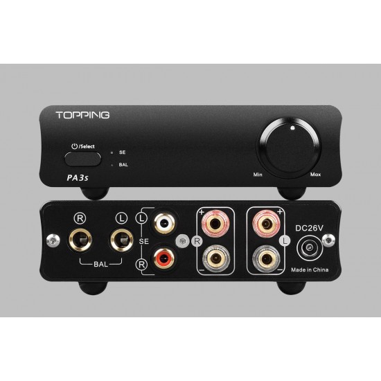 TP-04 TOPPING PA3S Desktop HiFi Digital Power Amplifier Audio Amplifier Two MA12070 Chips Class D Amplifier 80W