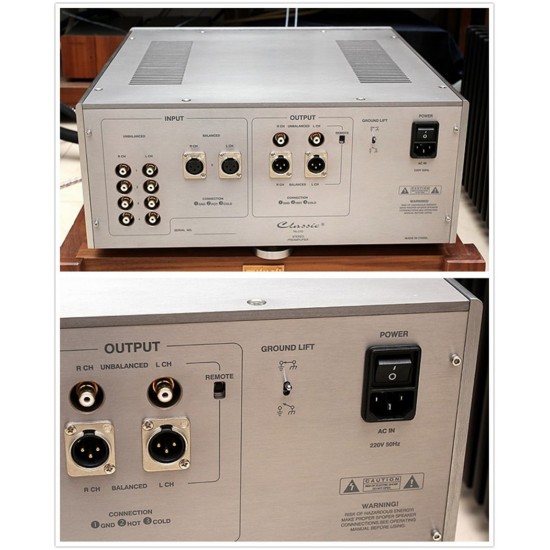 W-006  Classic No.290 Vacuum Tube Pre amplifier Pre-amplifier Pre-amp 12AT7EH x 2, 6H30EH x 1 infrared remote control