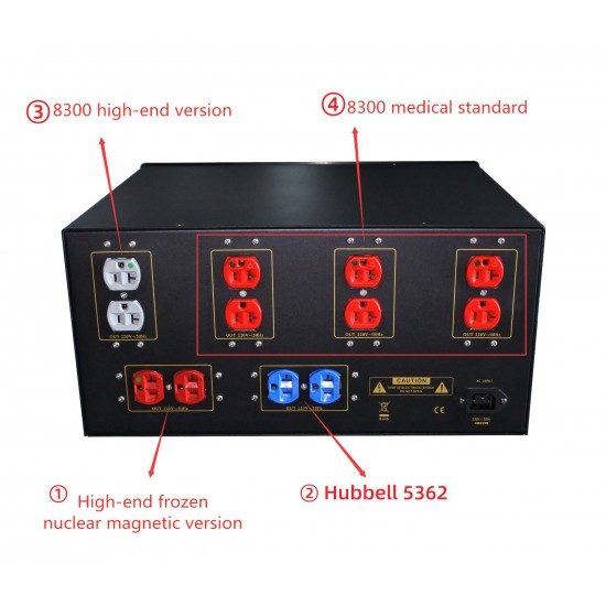 W-029 WENTINS A6000PRO 6000W power processor to eliminate noise floor Cooper 8300/Wattgate 381/Hubbell 5362 socket 110V-240V