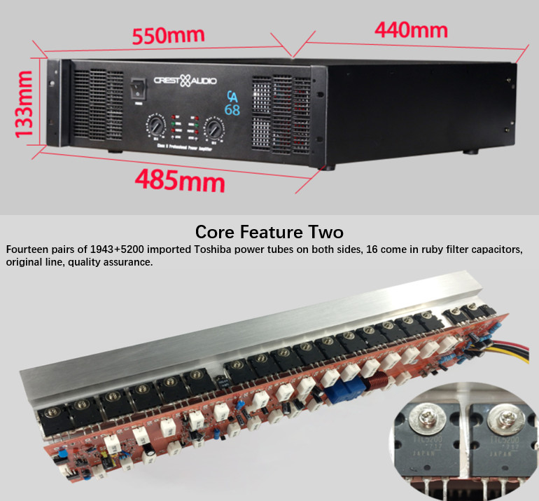 CA2-Professional-Power-Amplifier-Pure-Power-Amplifier-2channels-2U-KTVStageHome-Entertainment-KTV-8ohm-175W2-4ohm-350W2-33046403660