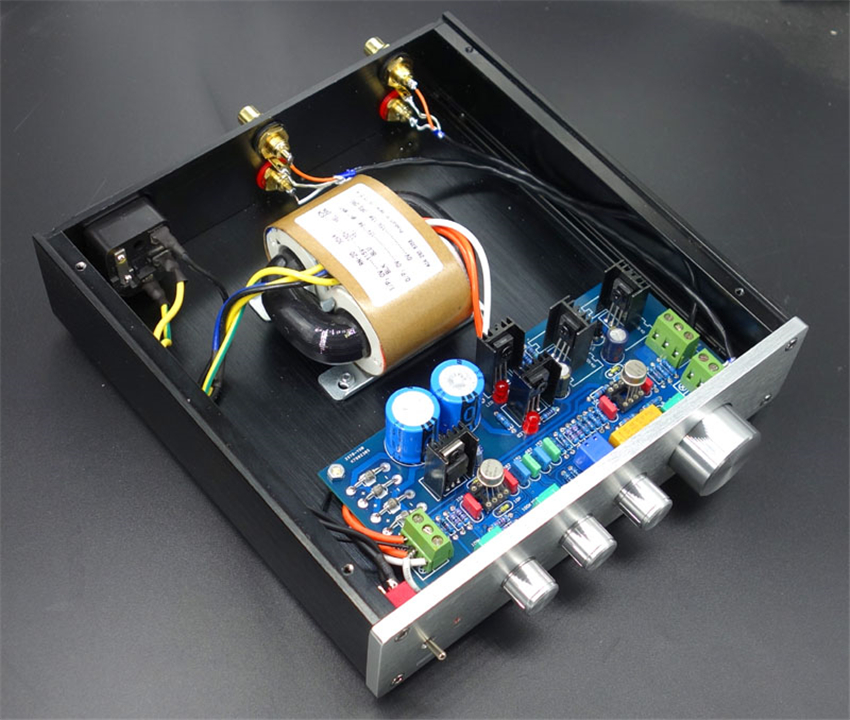 M-003-FI-Preamplifier-Finished-Product-OPA2604-LME49720-Class-A-Power-Amplifier-With-Three-Sections-of-Volume-32811653250