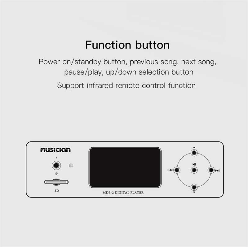 MUSICIAN-MDP-2-SD-Card-U-Disk-USB-Digital-Player-43-Inch-DSD-Balanced-I2SOptical-FiberCoaxialAES-Output-10W-HOME-Player-3256804439823940