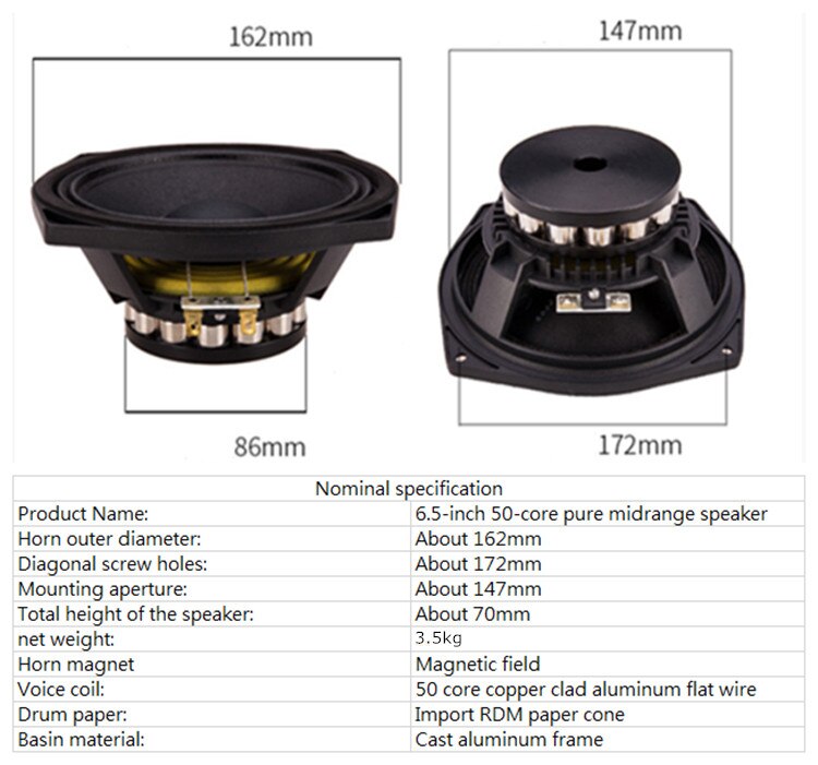 PA-004-Professional-Audio-65-inch-mid-range-Speaker-unit-NdFeB-Magnet-120W-94dB-8-ohms-4000094135970