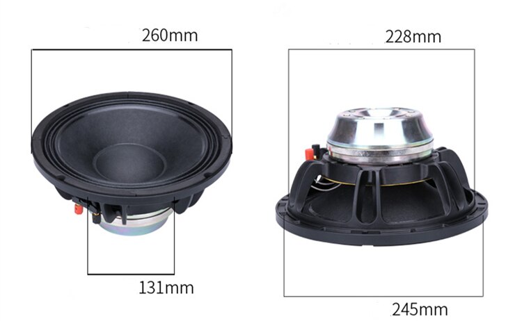 PA-014-Professional-Audio-10-Inch-Middle-woofer-speaker-Unit-75mm-NdFeB-131-8-ohm-350W-995dB-4000094448310