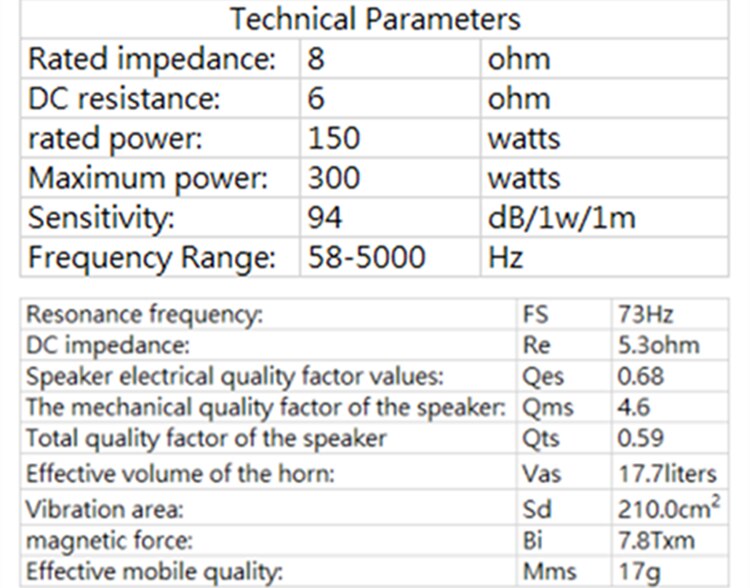 PA-016-Professional-Audio-8-Inch-Woofer-Speaker-Unit-50mm-NdFeB-85-8-ohm-150W-94dB-4000094534331