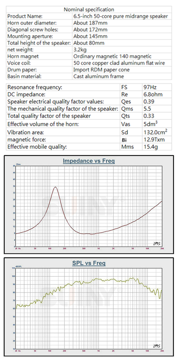 PA-018-Professional-Audio-65-Inch-Midrange-Speaker-Unit-50mm-8-ohm-120W-93dB-4000094773611