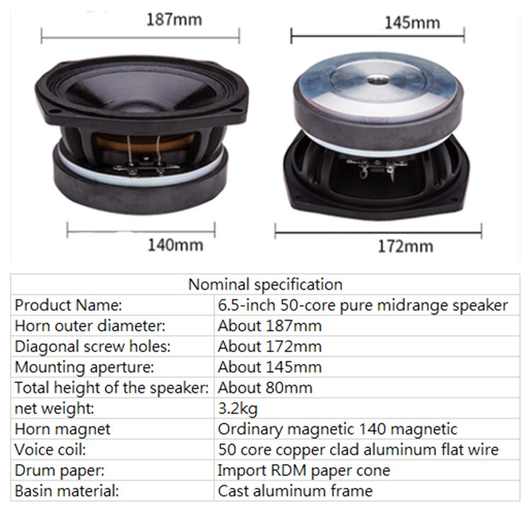 PA-018-Professional-Audio-65-Inch-Midrange-Speaker-Unit-50mm-8-ohm-120W-93dB-4000094773611