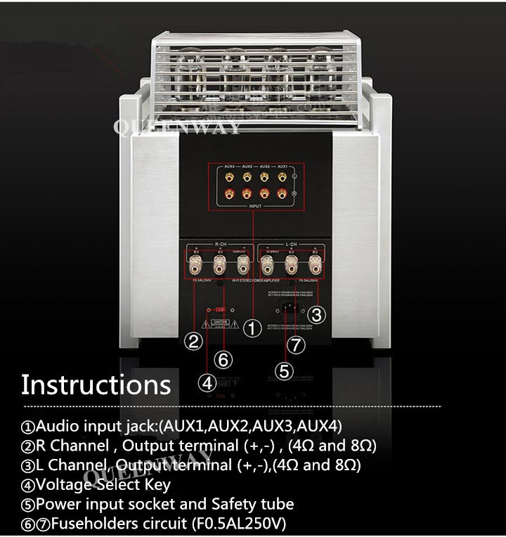 Q-005-YAQIN-MS-120-Vacuum-Tube-power-Amplifier-AMP-Use-Russian-TUNG-SOL-KT1204-6SN7EH-2-12AX7EH-2-UL80W2-TR48W2-32815236819