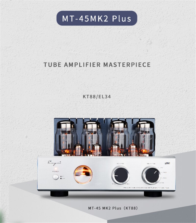 Q-012-CayinMT-45MK2-vacuum-Tube-push-pull-power-amplifier-TRUL-switch-BIAS-ADJ-35W2-EL34-or-KT88-40W2-GE-5BK7-small-tube-32823560585