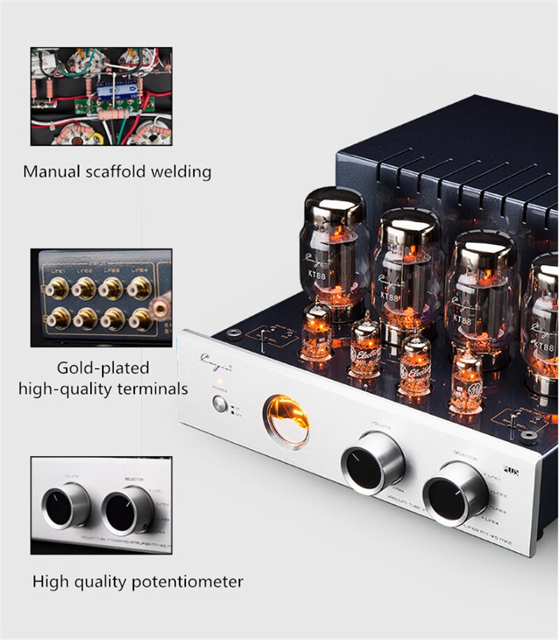 Q-012-CayinMT-45MK2-vacuum-Tube-push-pull-power-amplifier-TRUL-switch-BIAS-ADJ-35W2-EL34-or-KT88-40W2-GE-5BK7-small-tube-32823560585