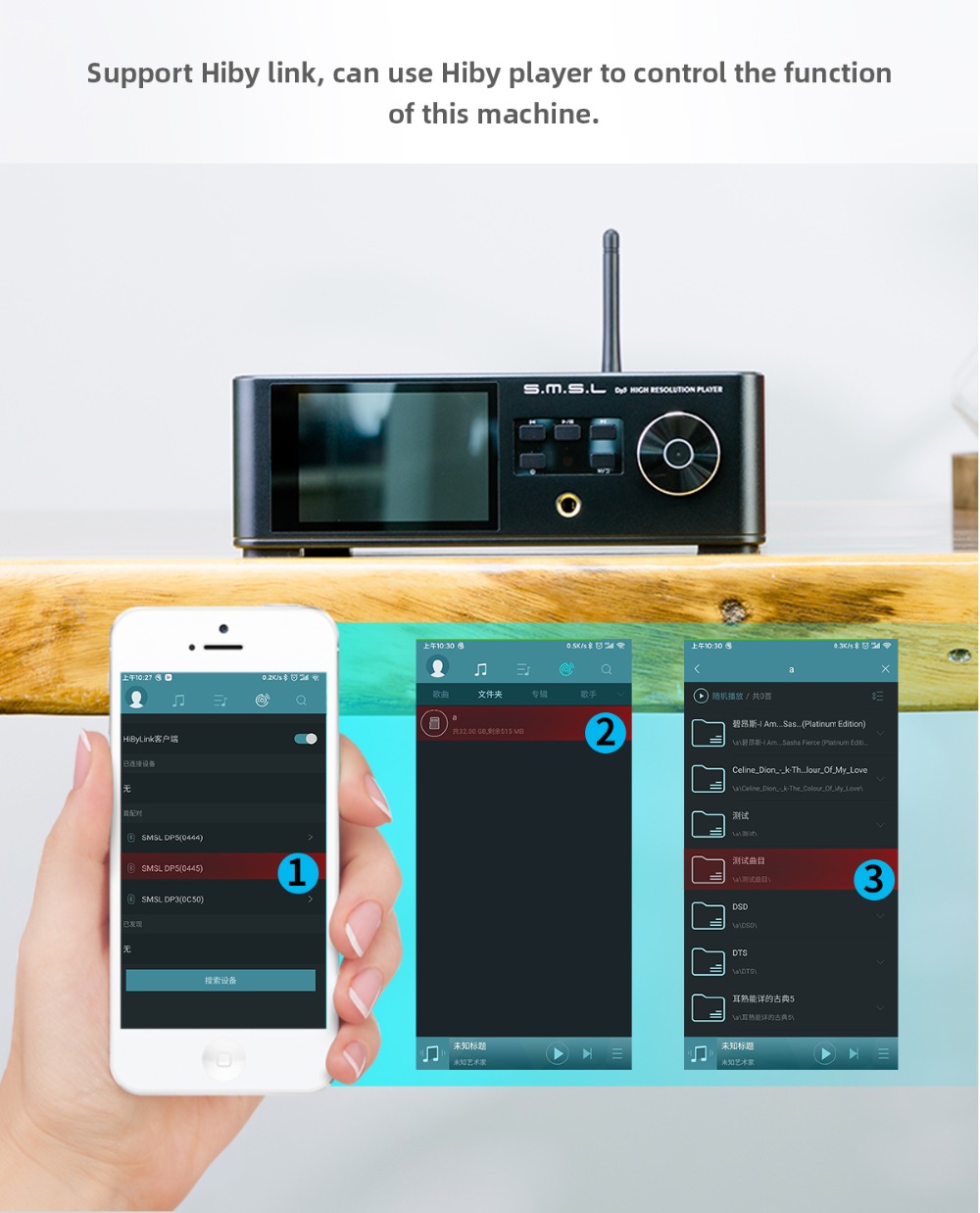 SMSL-DP5-turntable-U-disk-usb-Bluetooth-player-MQA-decoding-ES9038PRO-headphone-amplifier-DSD-Digital-WIFI-Network-Music-Player-3256802670173401