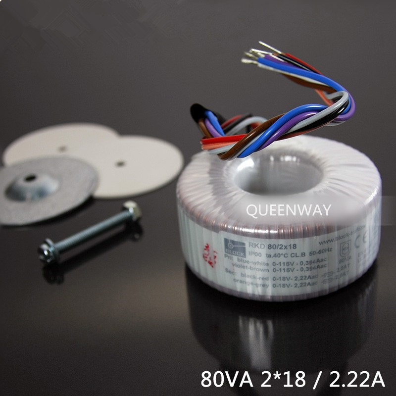 T-022-218V-80VA-80WNew-Germany-Block-Toroidal-Transformer-Pre-Amp-Audio-Decoding-32812908430