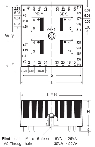 T-031-Double-7V-15W-TALEMA-Square-PCB-Welding-Plate-Sealing-Toroidal-Transformer-15VA-32814243946
