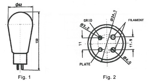 T-060-New-Matched-Pair-TJ-Fullmusic-45n-Vacuum-Tube-Replace-45-tubes-for-Vintage-Amplifier-DIY-Mesh-Plate-33059431582
