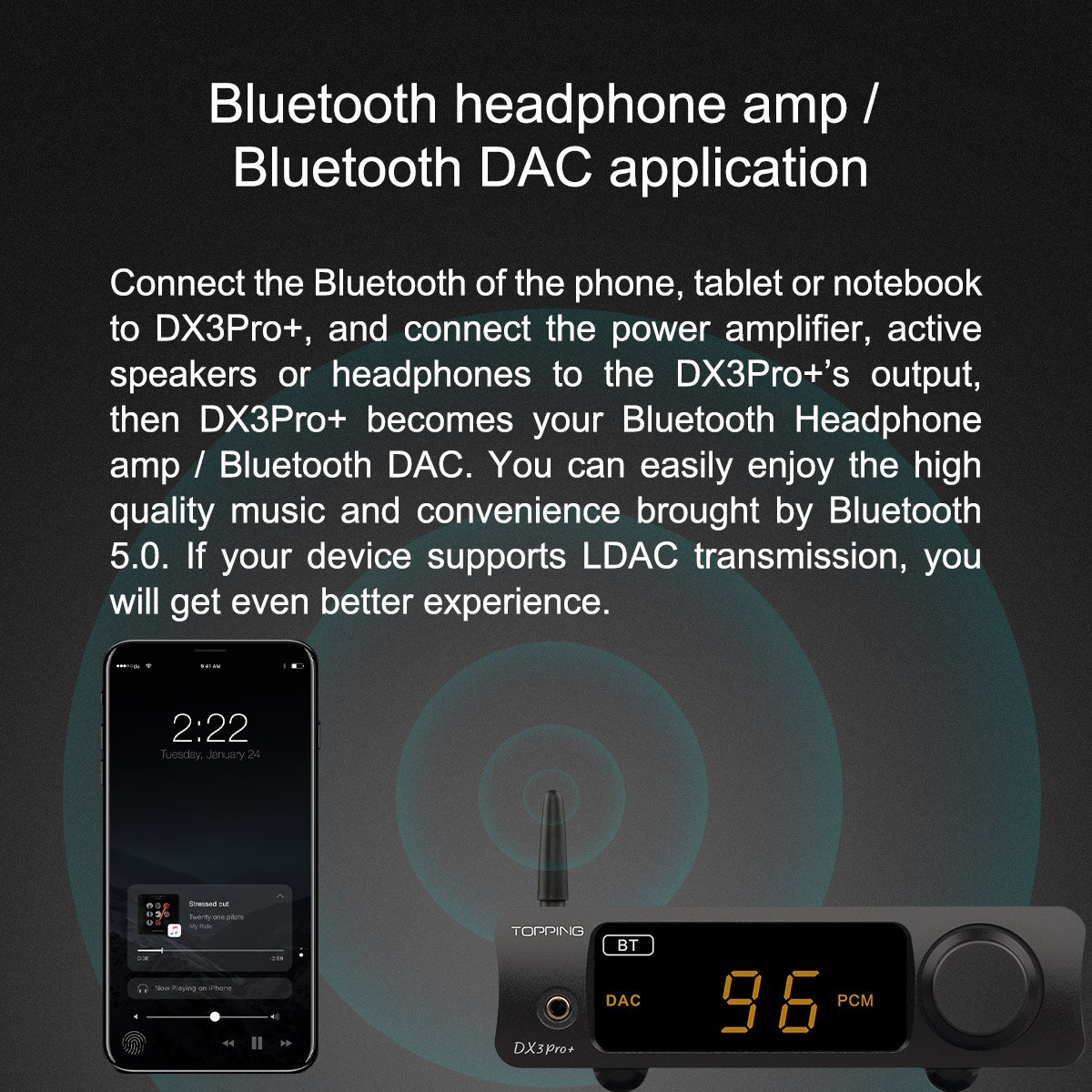 TOPPING-DX3-PRO-ES9038Q2M-DAC-Headphone-Amplifier-Bluetooth-50-DSD512-PCM768kHz-Hi-Res-Decoder-LDAC-Audio-with-Remote-Control-1005003347682455